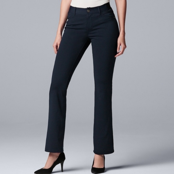 Simply Vera Vera Wang Pants - Simply Vera Vera Wang Bootcut Slimming Pants